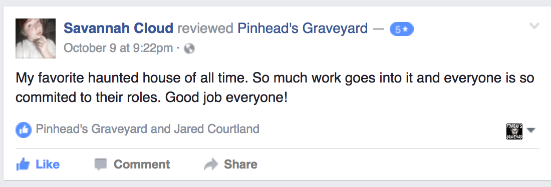 2016 Pinhead's Graveyard Review