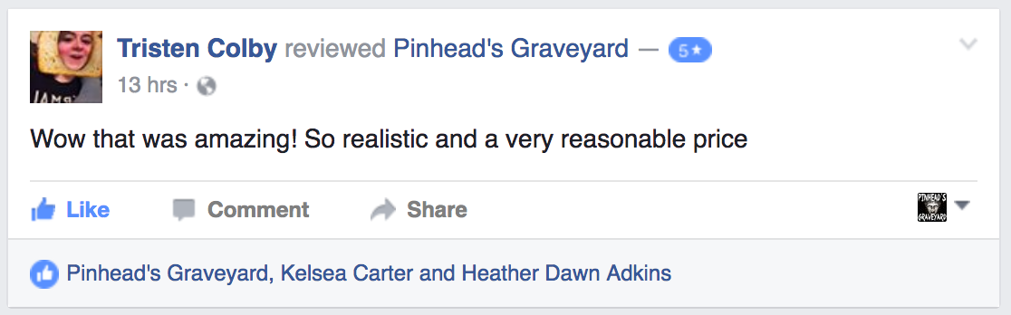 2016 Pinhead's Graveyard Review