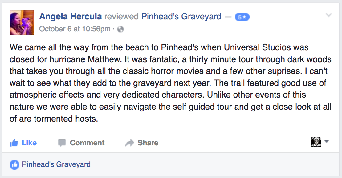 2016 Pinhead's Graveyard Review